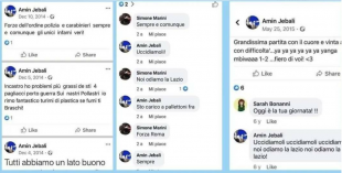 steward insultato all'olimpico e i suoi commenti sui social contro la lazio