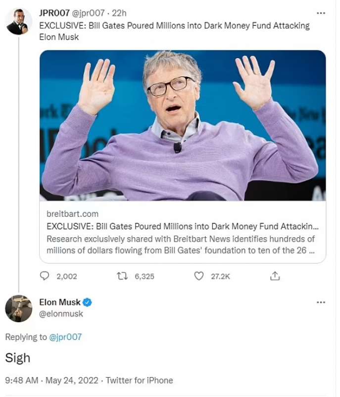 Tweet di Elon Musk