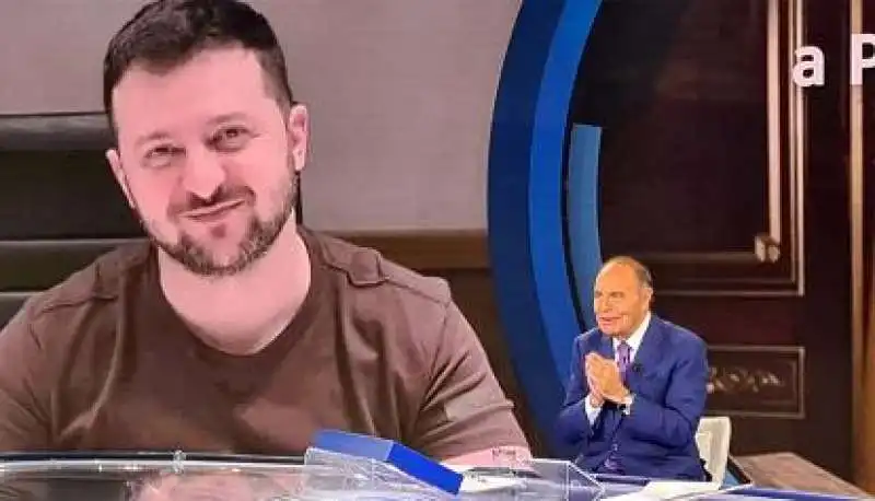 zelensky a porta a porta da bruno vespa 1