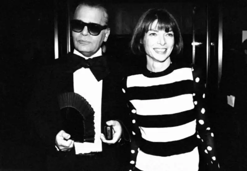 anna wintour karl lagerfeld