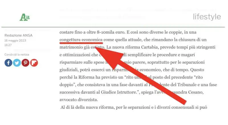 Ansa, la congiuntura diventa congettura