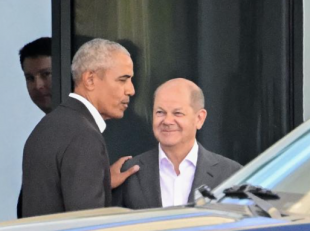 barack obama e scholz a berlino