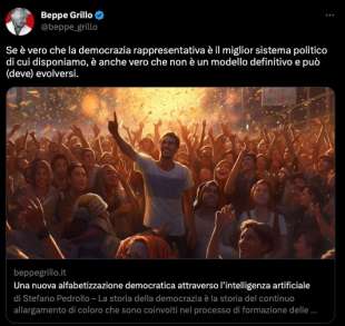 BEPPE GRILLO E L INTELLIGENZA ARTIFICIALE