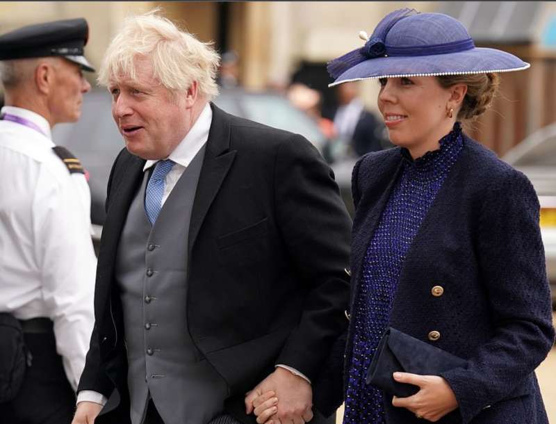 boris johnson e la moglie carrie