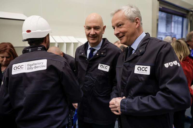 bruno le maire inaugurazione gigafactory acc a douvrin