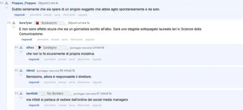 commenti su reddit alla presunta botfarm del corriere   1