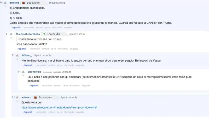 commenti su reddit alla presunta botfarm del corriere   2