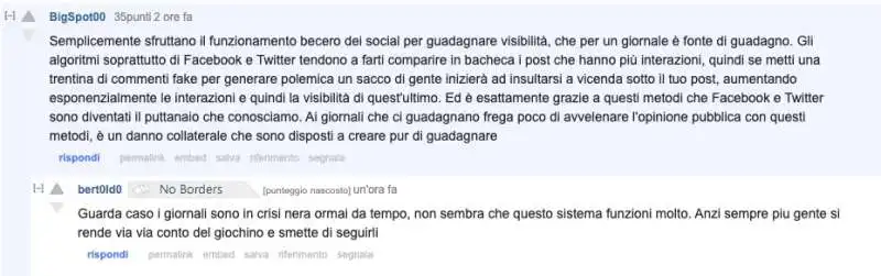 commenti su reddit alla presunta botfarm del corriere   3