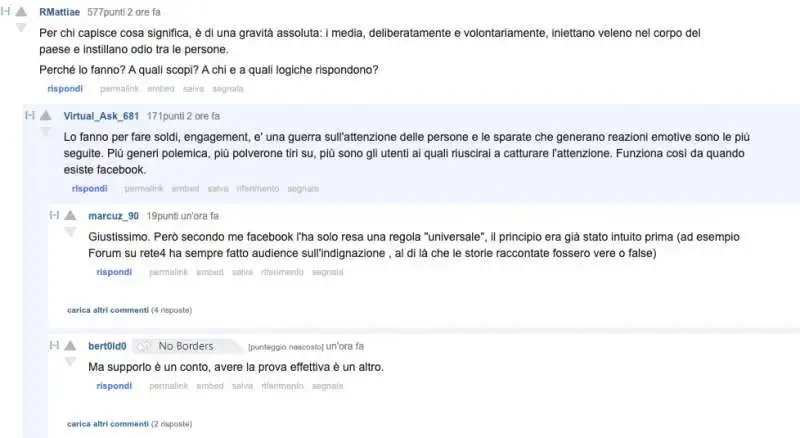 commenti su reddit alla presunta botfarm del corriere   4