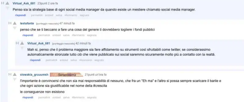 commenti su reddit alla presunta botfarm del corriere   5