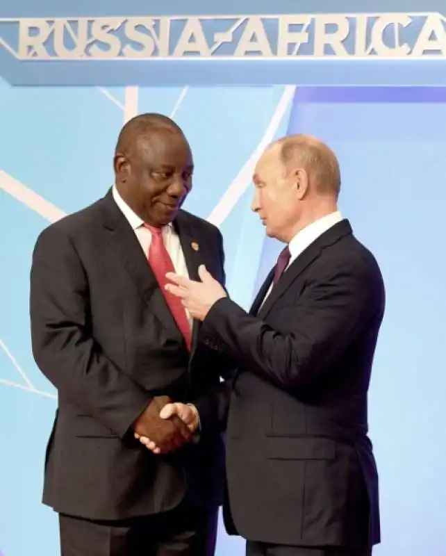 cyril ramaphosa  vladimir putin     