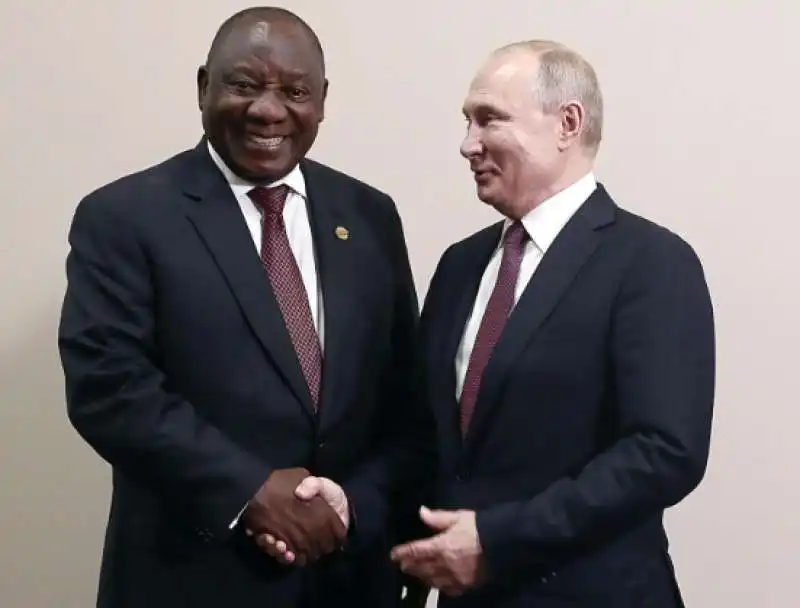 cyril ramaphosa  vladimir putin   