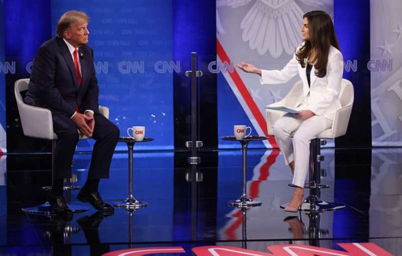 donald trump kaitlan collins cnn town hall