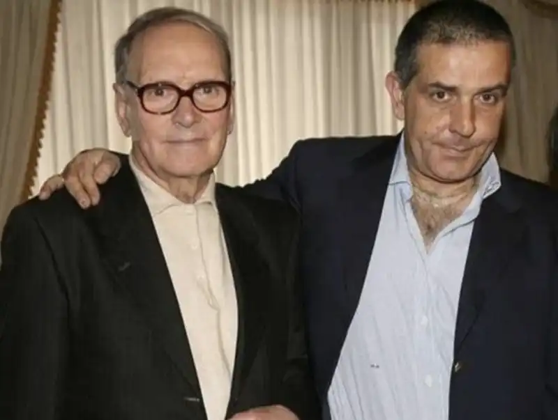 ENNIO MORRICONE CON IL FIGLIO MARCO