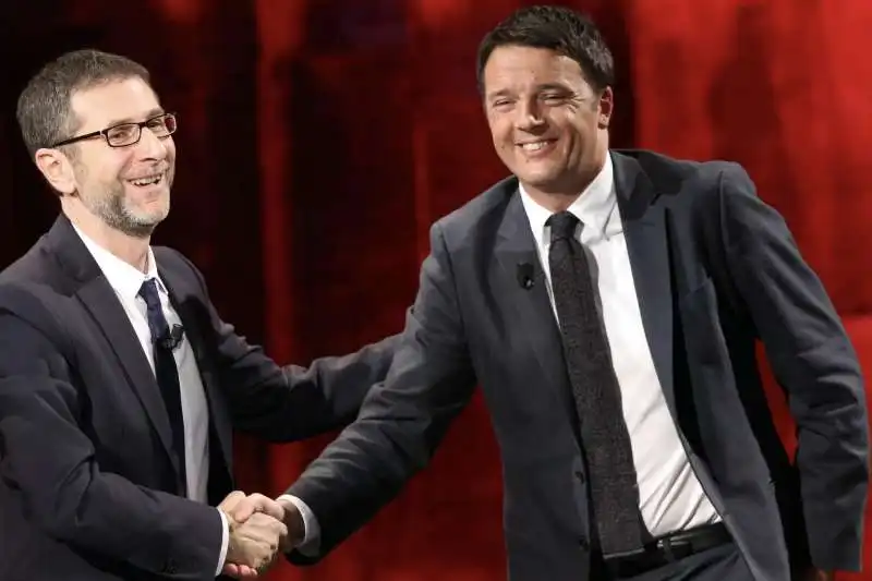 fabio fazio con matteo renzi nel 2013 