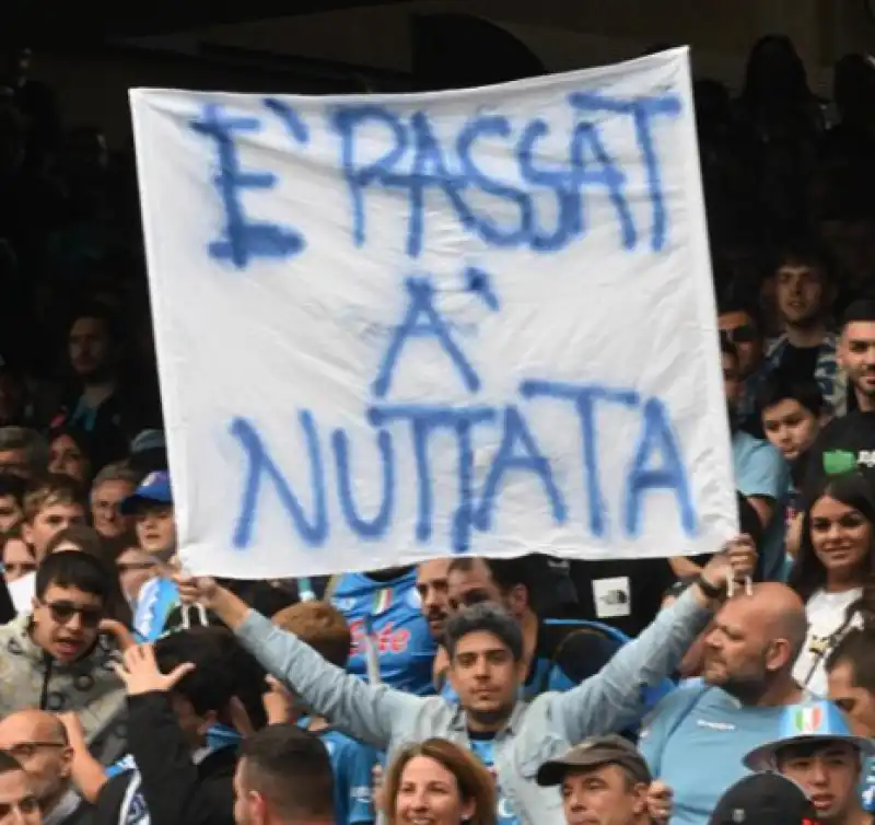 FESTA SCUDETTO NAPOLI STRISCIONE