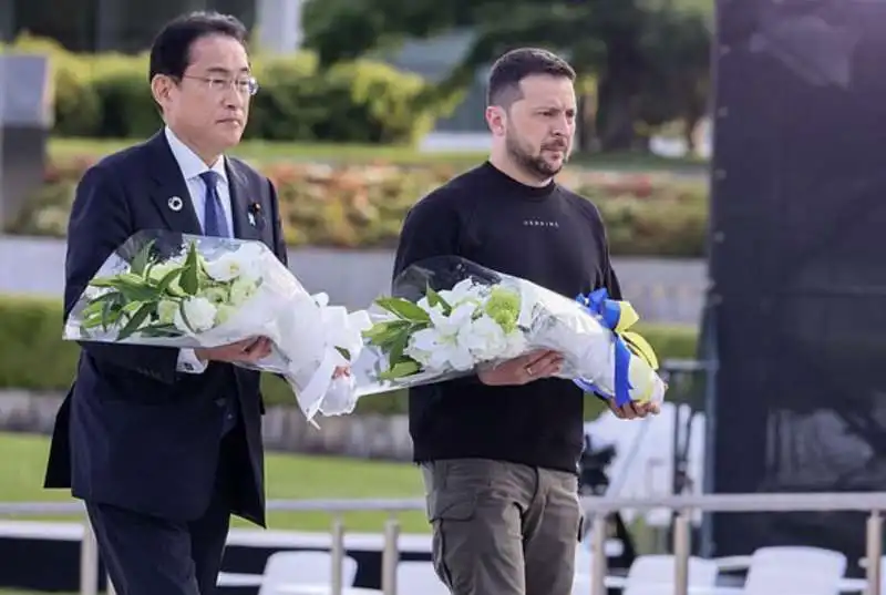 fumio kishida volodymyr zelensky   g7 hiroshima 