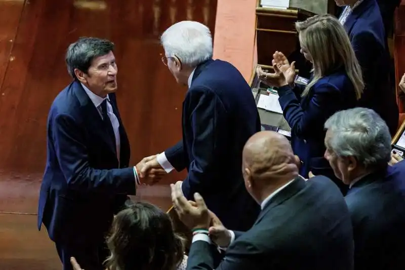 GIANNI MORANDI SERGIO MATTARELLA