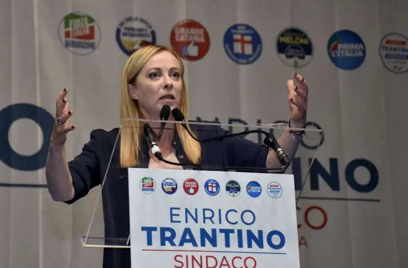 GIORGIA MELONI - CHIUSURA CAMPAGNA ELETTORALE A CATANIA