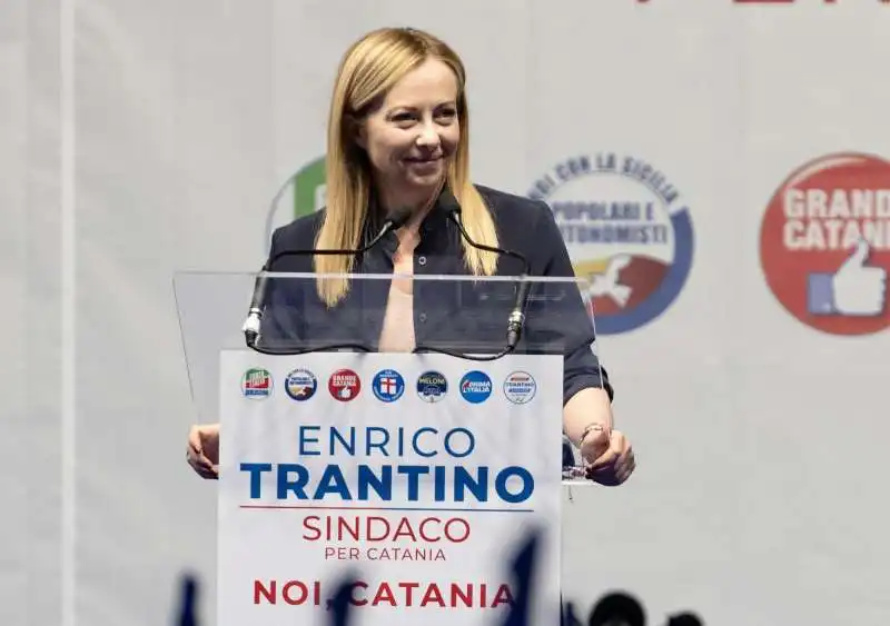 GIORGIA MELONI - CHIUSURA CAMPAGNA ELETTORALE A CATANIA