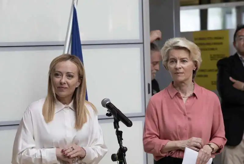 giorgia meloni e ursula von der leyen in emilia romagna 