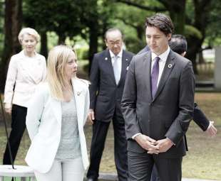 GIORGIA MELONI JUSTIN TRUDEAU