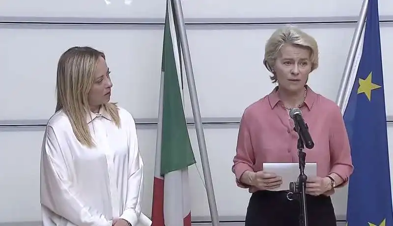 giorgia meloni ursula von der leyen     