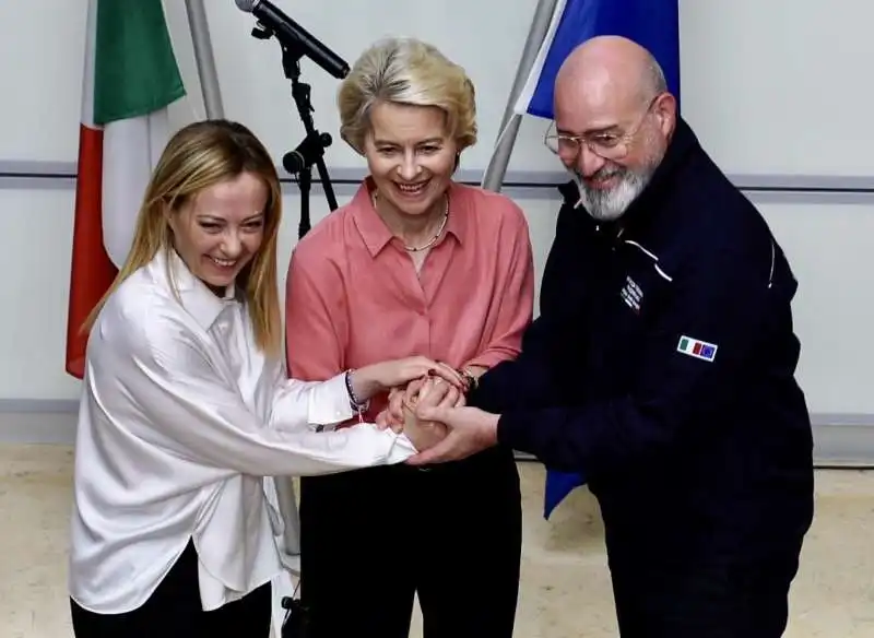 giorgia meloni   ursula von der leyen   stefano bonaccini 