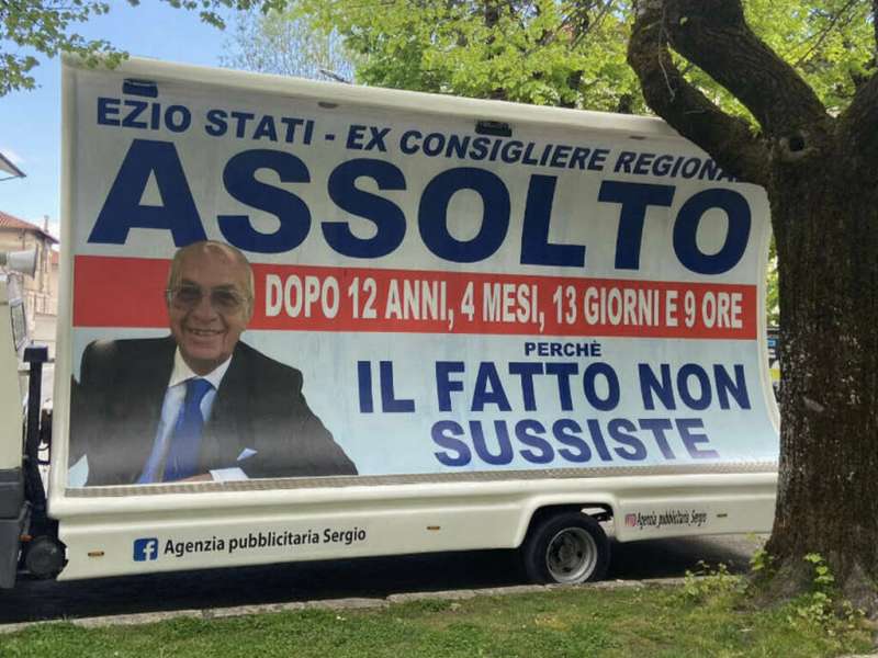 il camion vela affittato da ezio stati