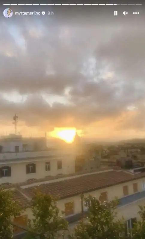 il tramonto dal terrazzo di myrta merlino 1