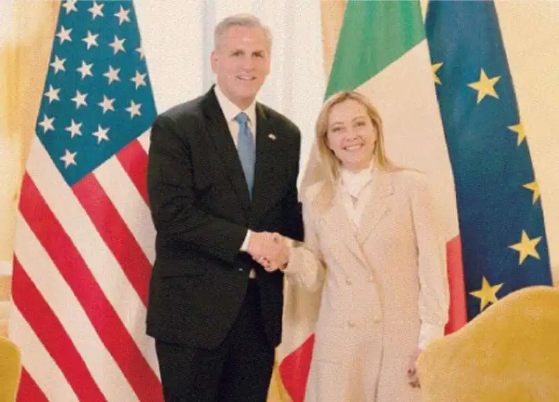 KEVIN MCCARTHY E GIORGIA MELONI