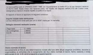 l'offerta di lavoro ricevuta dalla 30enne di cerveteri