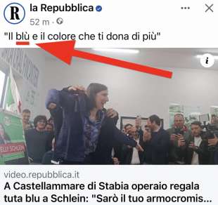 la repubblica, blu con l'accento