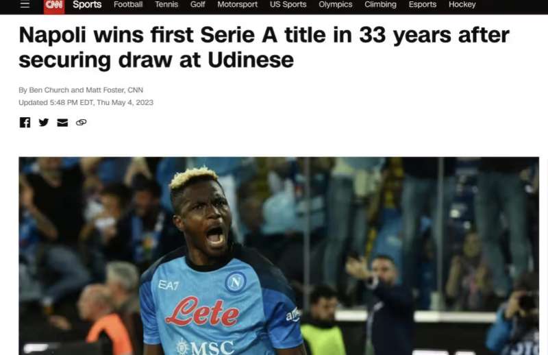 la vittoria dello scudetto del napoli cnn