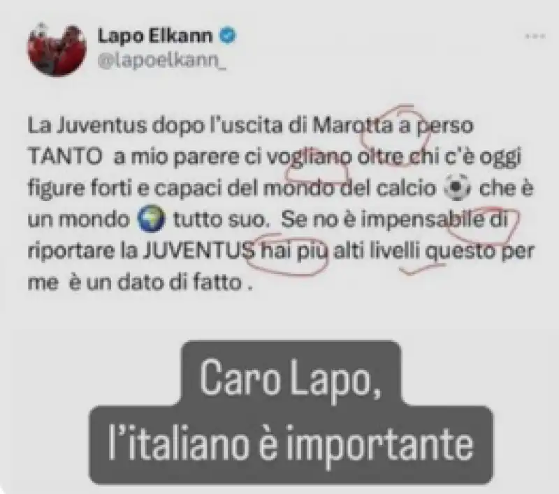 lapo elkann tweet