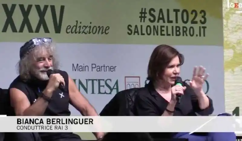 mauro corona bianca berlinguer al salone del libro di torino