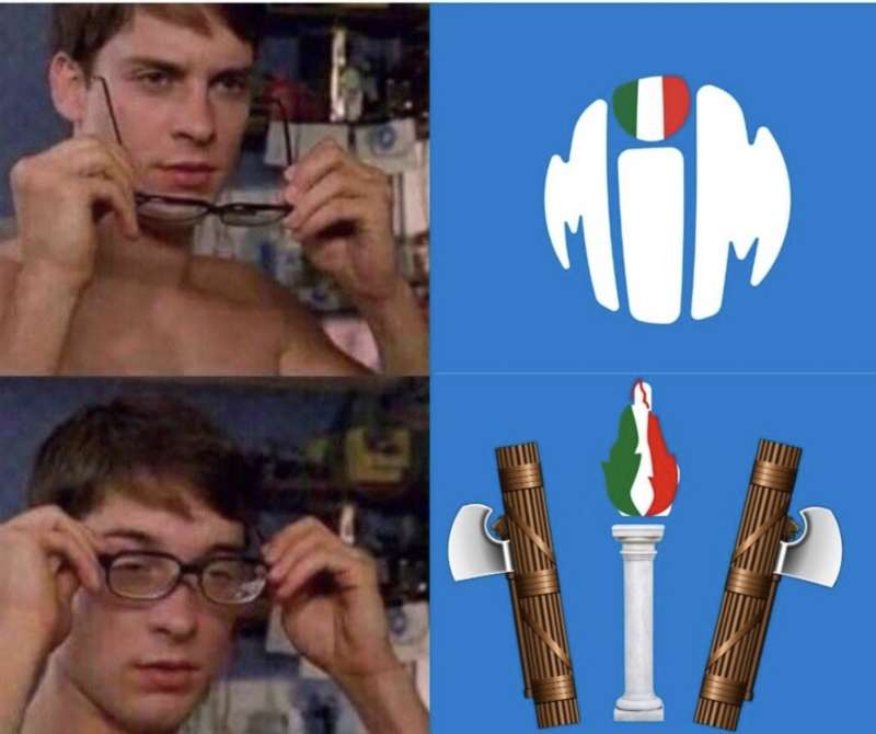 meme sul nuovo logo del mim ministero dell istruzione e del merito