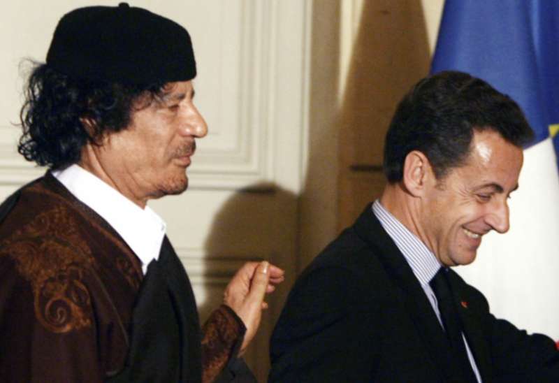 muammar gheddafi nicolas sarkozy