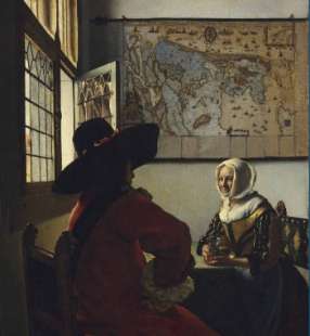 officer and laughing girl johannes vermeer