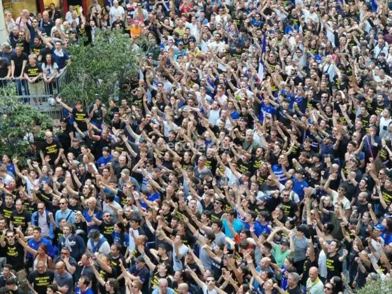 protesta dei tifosi della sampdoria 5