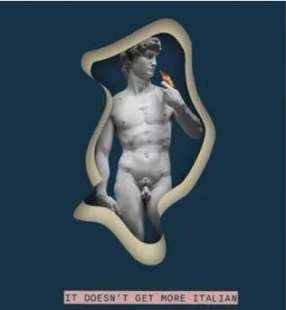 PUBBLICITA CON IL DAVID DI MICHELANGELO CENSURATA A GLASGOW