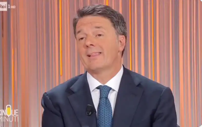 renzi in diretta da vespa presenta il riformista cinque minuti