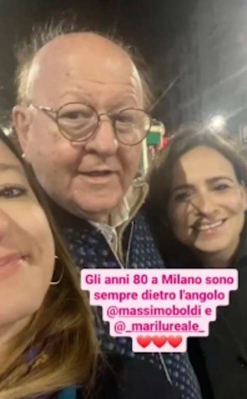 selfie con massimo boldi