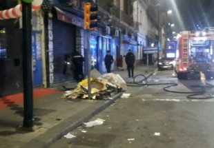 SUPERMERCATO INCENDIATO A NAPOLI