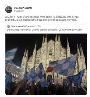 tweet sulla vittoria dello scudetto del napoli 12