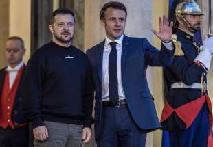 volodymyr zelensky con emmanuel macron a parigi 1