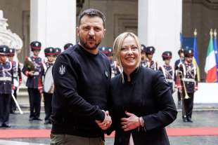 volodymyr zelensky e giorgia meloni a palazzo chigi 7