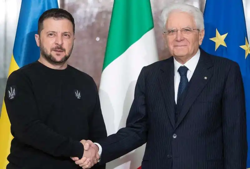 volodymyr zelensky   sergio mattarella    