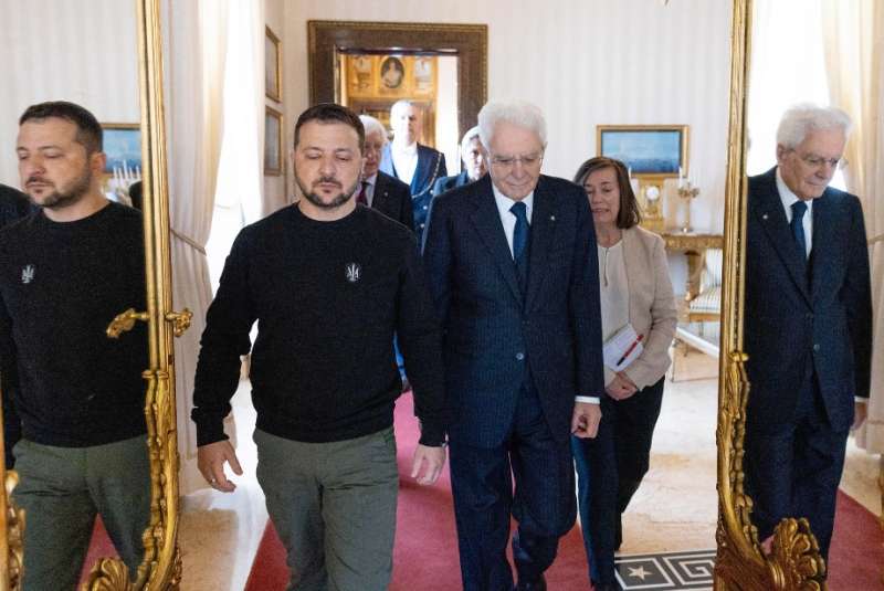 volodymyr zelensky sergio mattarella al quirinale