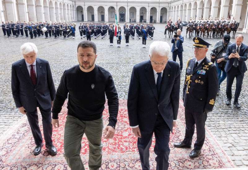 volodymyr zelensky sergio mattarella al quirinale